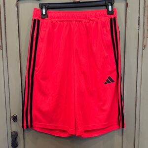 Adidas Men's Bright Red Sports Shorts